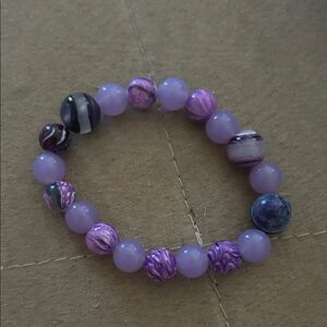 Purple Beaded Bracelet